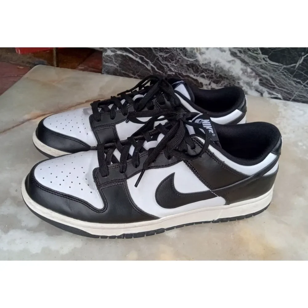 Nike Dunk Low Panda Black and White Sneakers Men's sz. 10.5